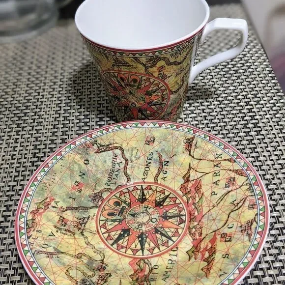 Saint James Super Strong Fine China Hankook tea cup +plate - Picture 4 of 8